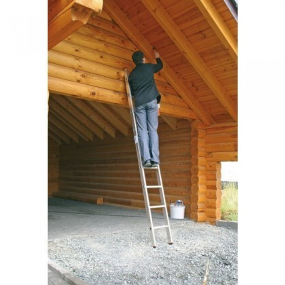 SIBILO Лестница приставная,9 ступенек,раб.высота 3,9 м (120519)