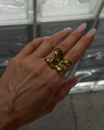 Кольцо Flower gold