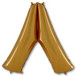 Буквы золотые русские/английские 40"-102 см