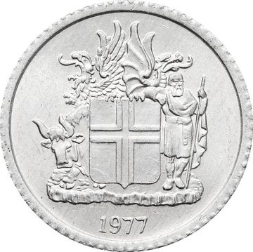 1 крона 1977 Исландия