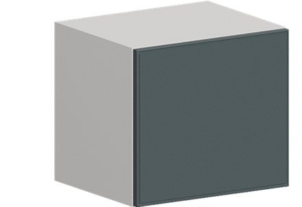 Кухня Модуль ШВГ 400 Графит / Бирюзовая мята