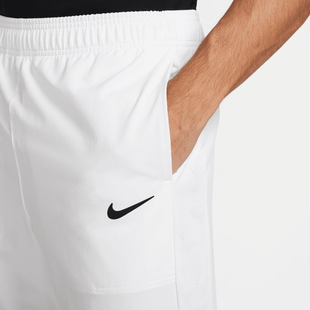 Мужские теннисные штаны Nike Court Advantage Trousers - white/black