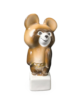 Фарфоровая статуэтка "Олимпийский мишка" ДФЗ Вербилки