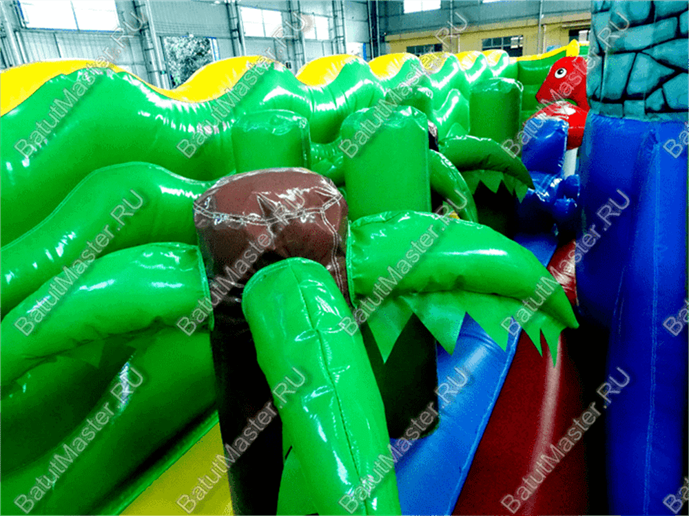 Большой надувной батут "Средневековье" 8*8*5 м