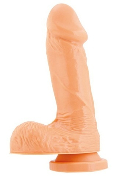 Телесный дилдо на присоске, 15,2 см