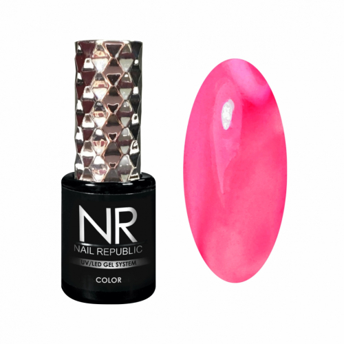 Nail Republic Гель-лак 565 Витражный ярко-розовый, 10 мл