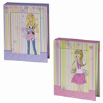 Блокнот МАЛЫЙ ФОРМАТ (120х160 мм) А6, 56 л., твердый переплет, металлический замок, блестки, фоторамка, линия, BRAUBERG, "Девчонка", 123559