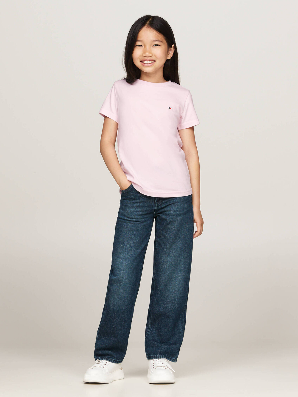 Футболка 2шт. Tommy Hilfiger - пудро-розовый(UG0UG00307)