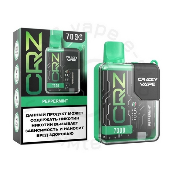 Одноразовая ЭС CRZ 7000 &quot;Перечная мята&quot; (Peppermint) (М)