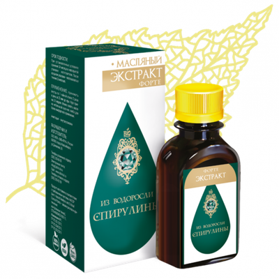 Масляный экстракт, Спирулина, 100мл, Сиб-Крук