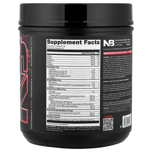 NutraBio, PRE-Workout, предтренировочный комплекс, пунш, 621 г (1,37 фунта)