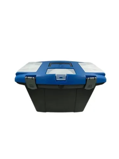 Ящик для инструментов пластиковый с ударопрочными замками 19 дюймов, 480*360*280 мм, с органайзерами и съемным лотком