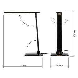 Настольный светильник ЭРА NLED-462-10W-BK светодиодный черный