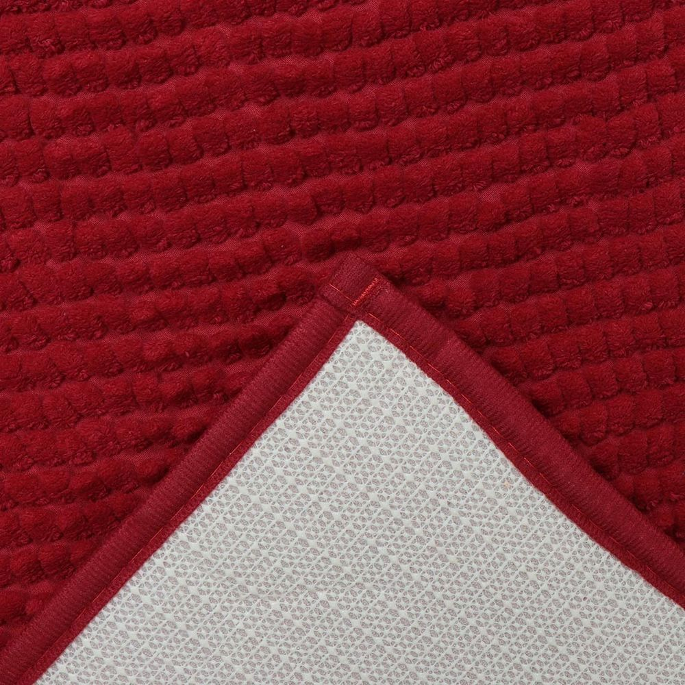 Коврик для ванной, 0.6х0.9 м, ПЭ, бургунди, Макарон, Y3-672