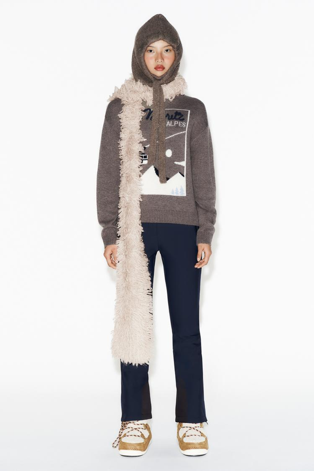 ZARA БОТИНКИ С КОНТРАСТНОЙ ШНУРОВКОЙ, ПЕСОЧНЫЙ