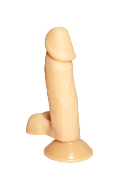Фаллоимитатор с присоской 14,5 см (Цвет: телесный)