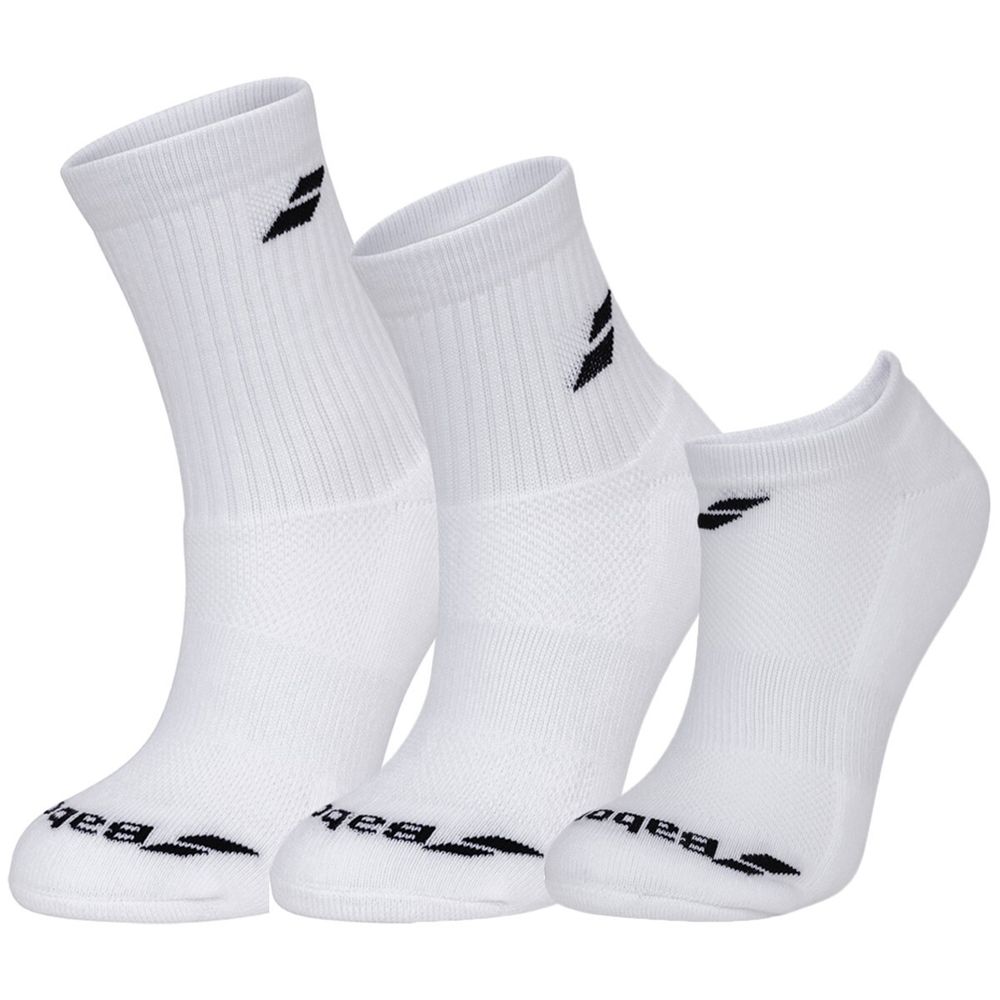 Носки теннисные Babolat Mix 3 Pairs Pack Socks - white/white