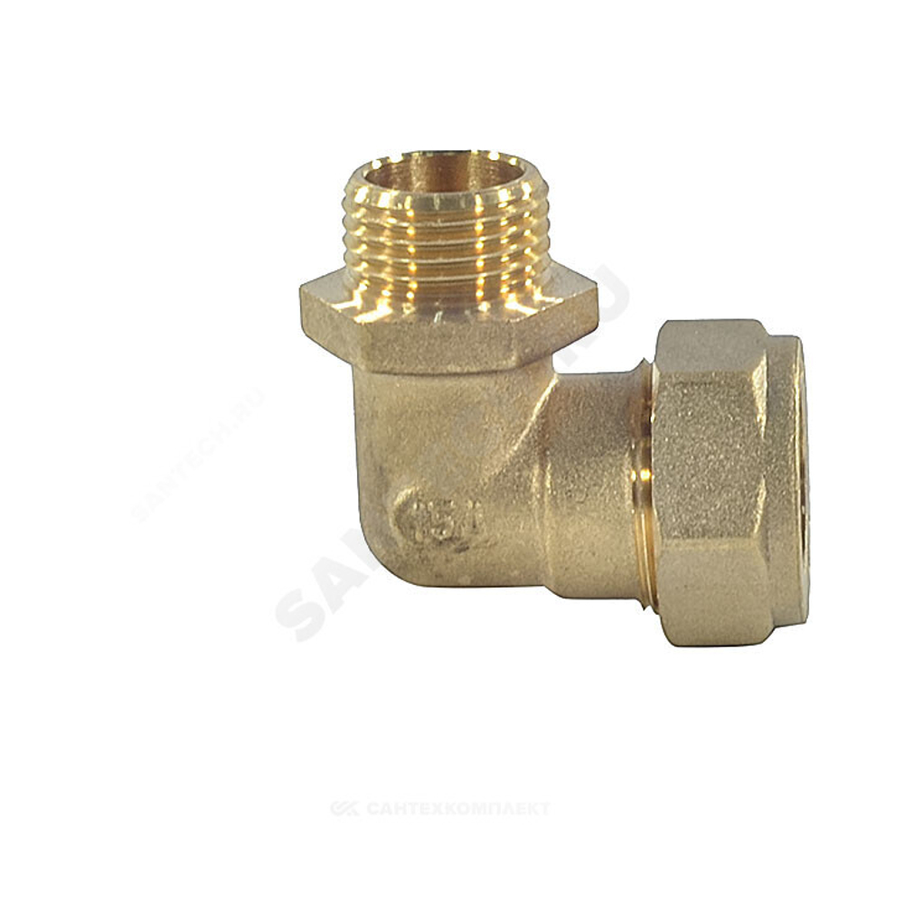 Угольник латунь 90гр 15Aх1/2" обжим/НР STAHLMANN SEML1501/2BEF