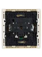 FORTE&PIANO Розетка 1-местная с заземлением без защитных шторок безвинтовое крепление 16А FP414 ваниль IEK