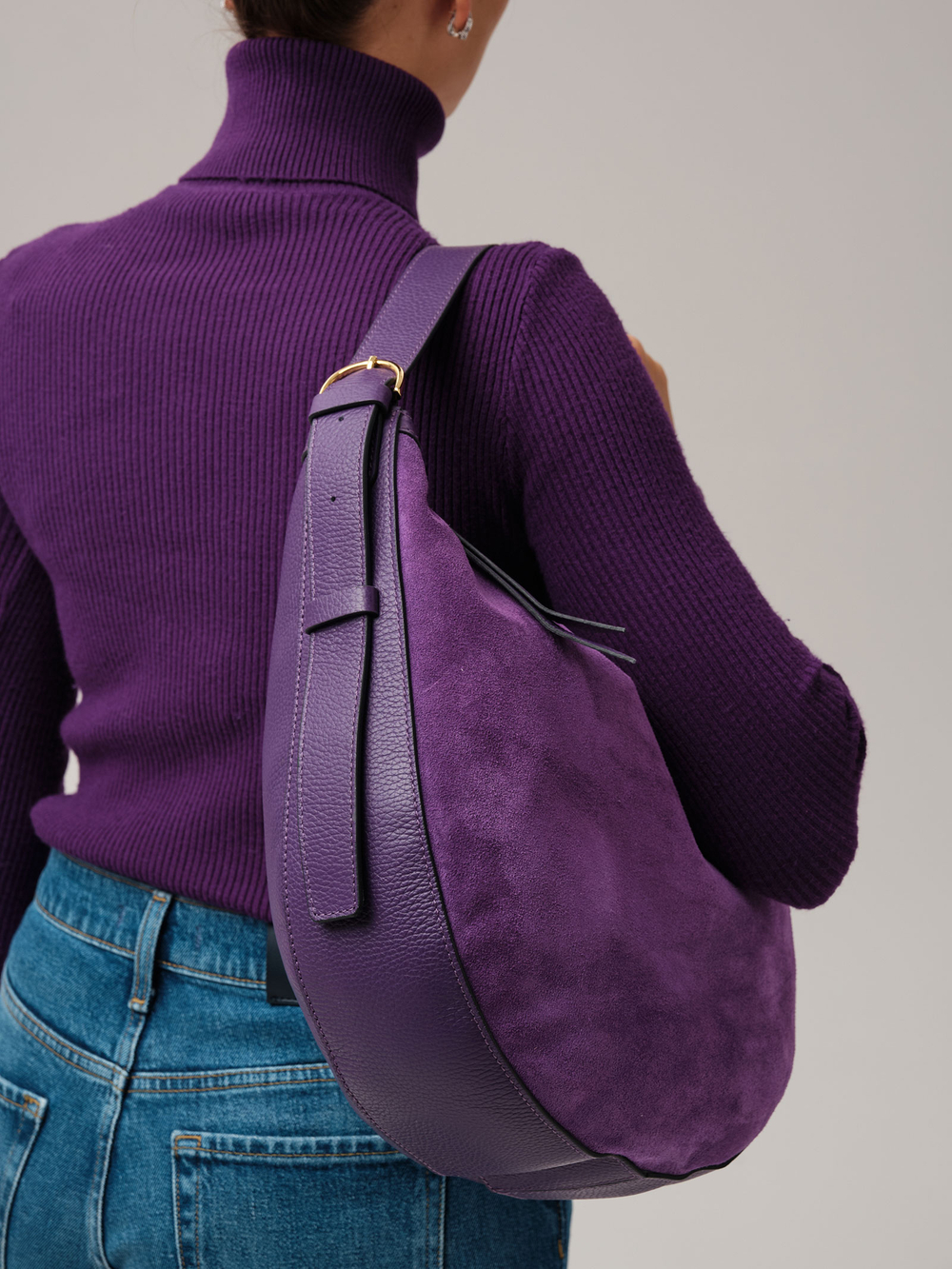 Сумка Azaro 30816 фиолетовая орхидея