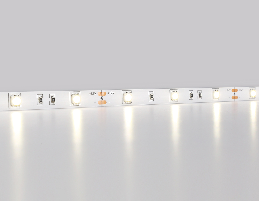 GS1802 5050 30Led/ 7.2W m/ 12V IP20 4500K/ 5000*10*1.87mm (2 конт.)