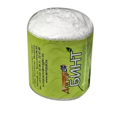 Бинт медицинский фиксирующий с неосыпающимися краями тканевый 5 см 10 м 100 шт