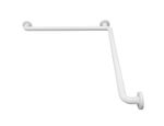 Поручень угловой 4 точки опоры левый алюминий NOFER 15049.NBA белый