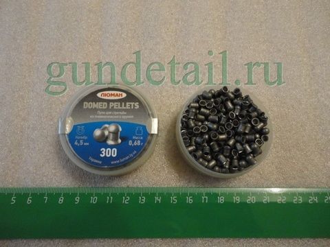 Пули для пневматики кал. 4,5мм Люман круглая головка (300 шт.) 0,68гр.