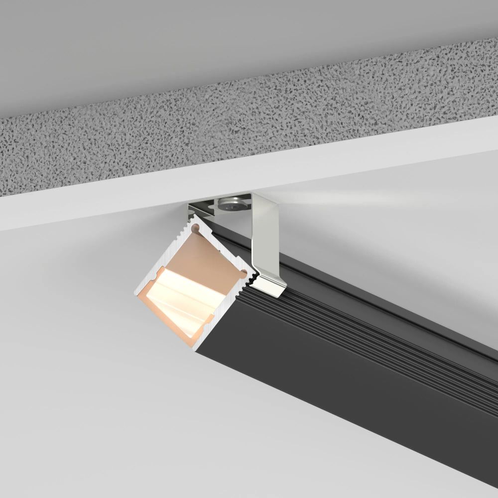 Профиль SL-SLIM20-H20-2000 BLACK (Arlight, Алюминий) 047632