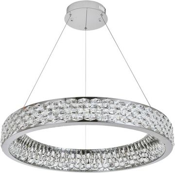 Люстра подвесная LED 70W 3000К-6000К 4040/09/08P хром/прозрачный Rhombus Stilfort