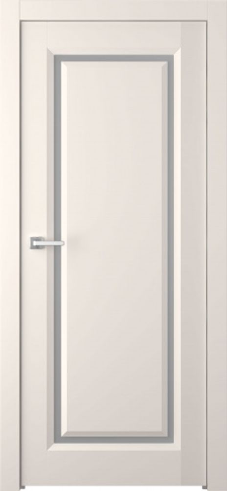 Дверь Платинум 1 / Цвет Эмаль жемчуг / Мателюкс белый / Двери Belwooddoors