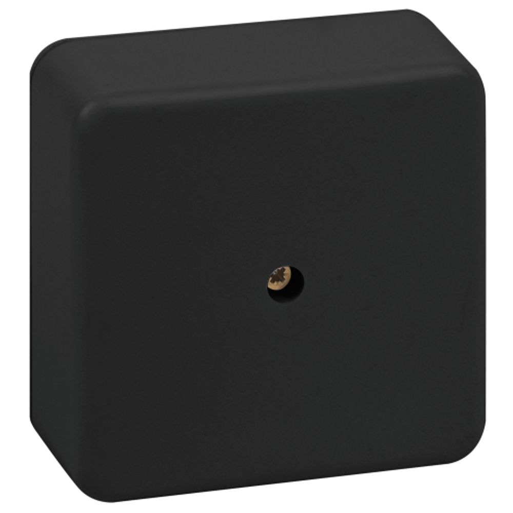 Распаячная коробка ЭРА BS-B-50-50-20 50х50х20мм без клеммы черная IP40 | Коробки распаячные