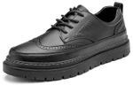 Jeep Casual Leather Shoes Men"s Low top Black