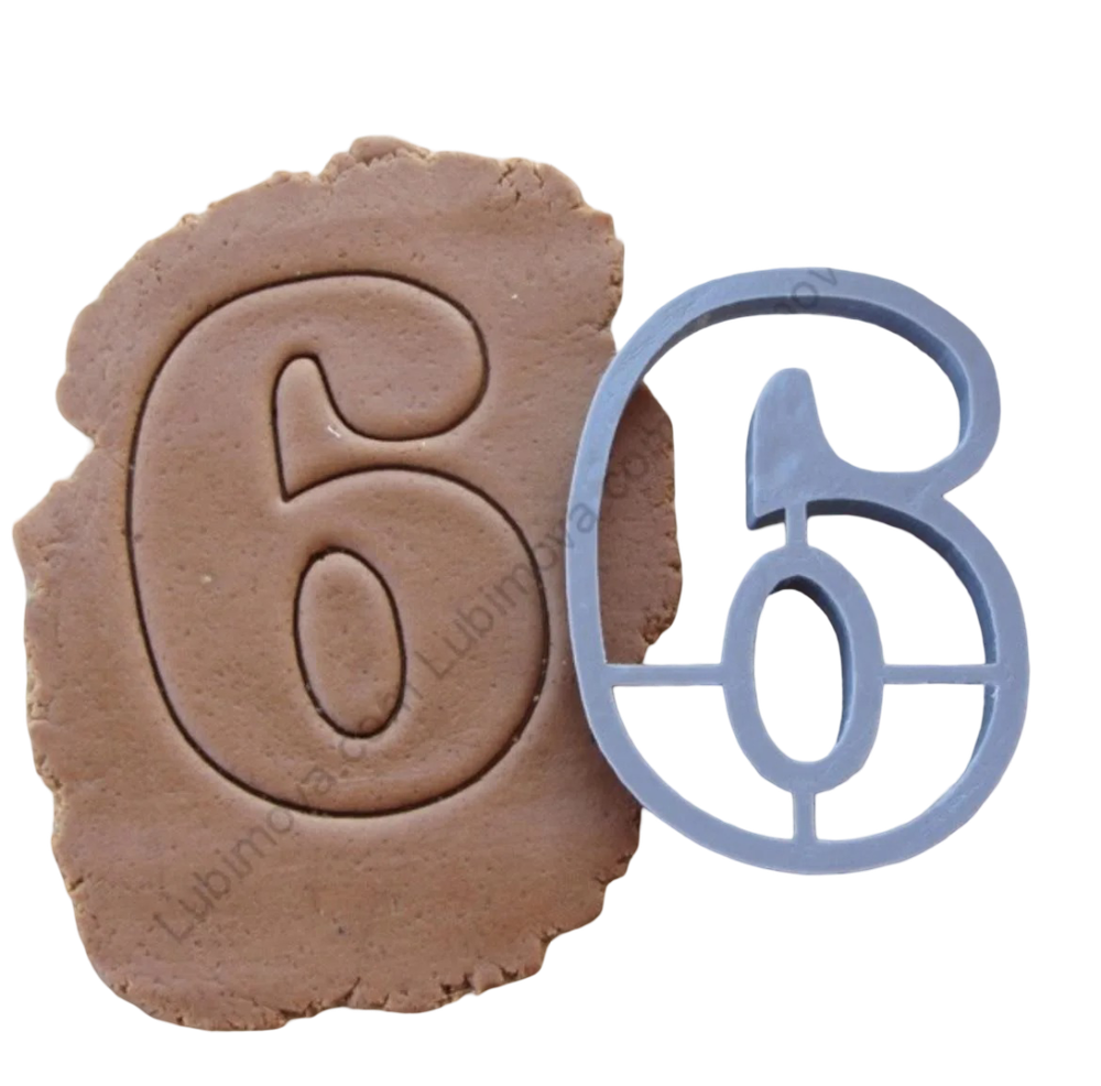 Форма "Цифра 6" 10 см