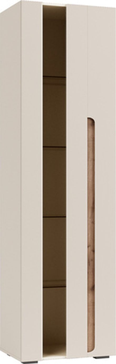 Коллекция Валенсия Пенал-витрина ПРАВЫЙ Кашемир/Софт Сантьяго (набор)