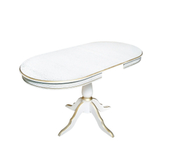 Стол обеденный Эдельвейс МО (дуб/тон 1 с золотой патиной)