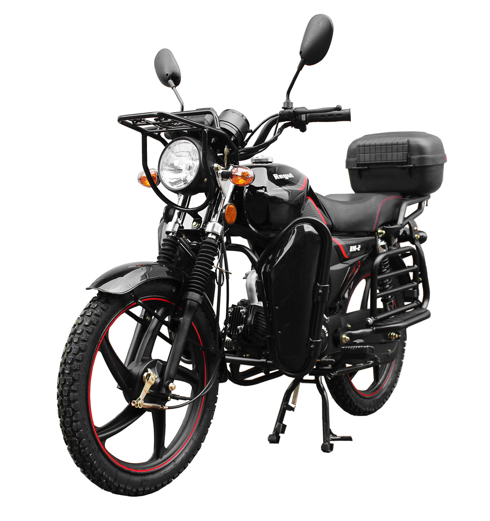 Мопед Regulmoto Alpha (RM-2), Черный (без кофра)