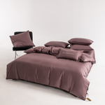 КПБ Однотонный Сатин Элитный на резинке OCER007, Евро, 4 наволочки, простынь 180*200*30