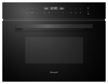 Духовой шкаф компактный с СВЧ Weissgauff OE 446 Black Edition