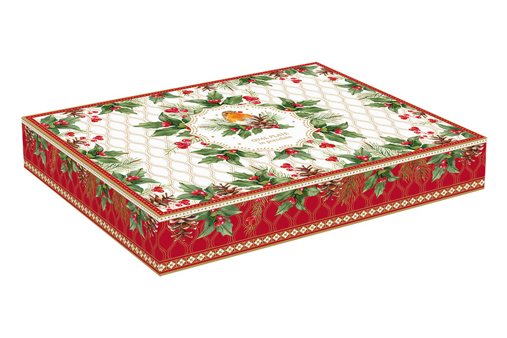 Блюдо 24.5х17см Easy Life Рождественские ягоды