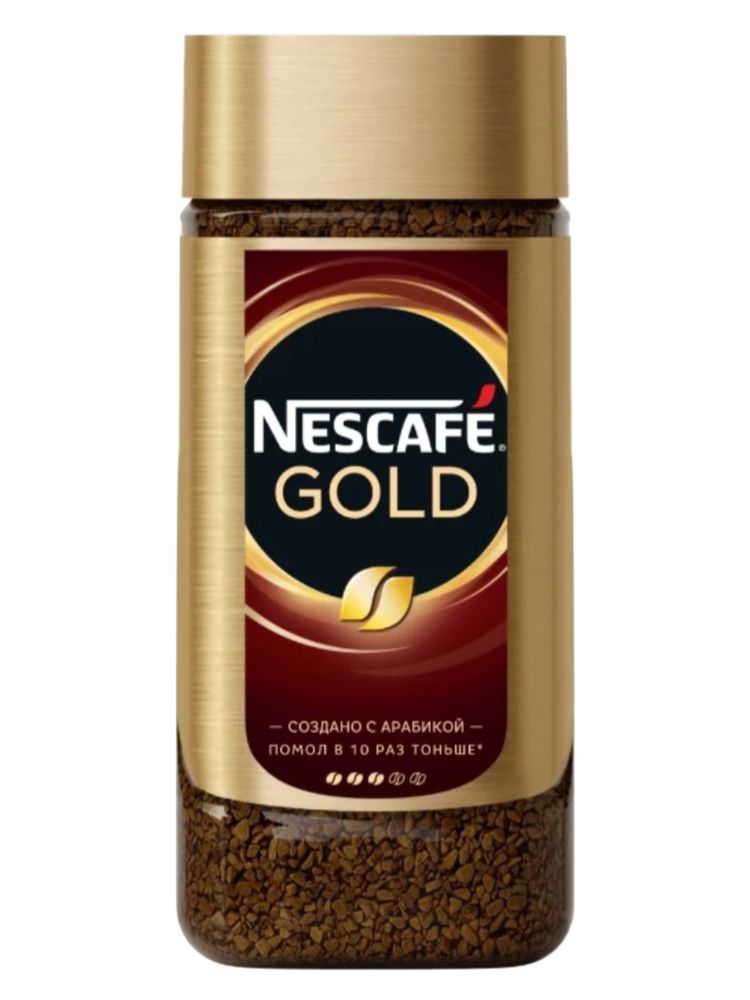 Кофе растворимый Nescafe Gold, стеклянная банка 95 г