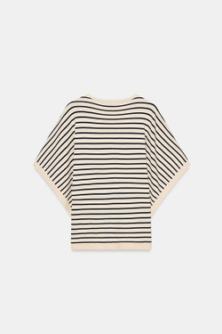 ZARA ТОП С ШИРОКИМИ РУКАВАМИ, ПОЛОСКИ