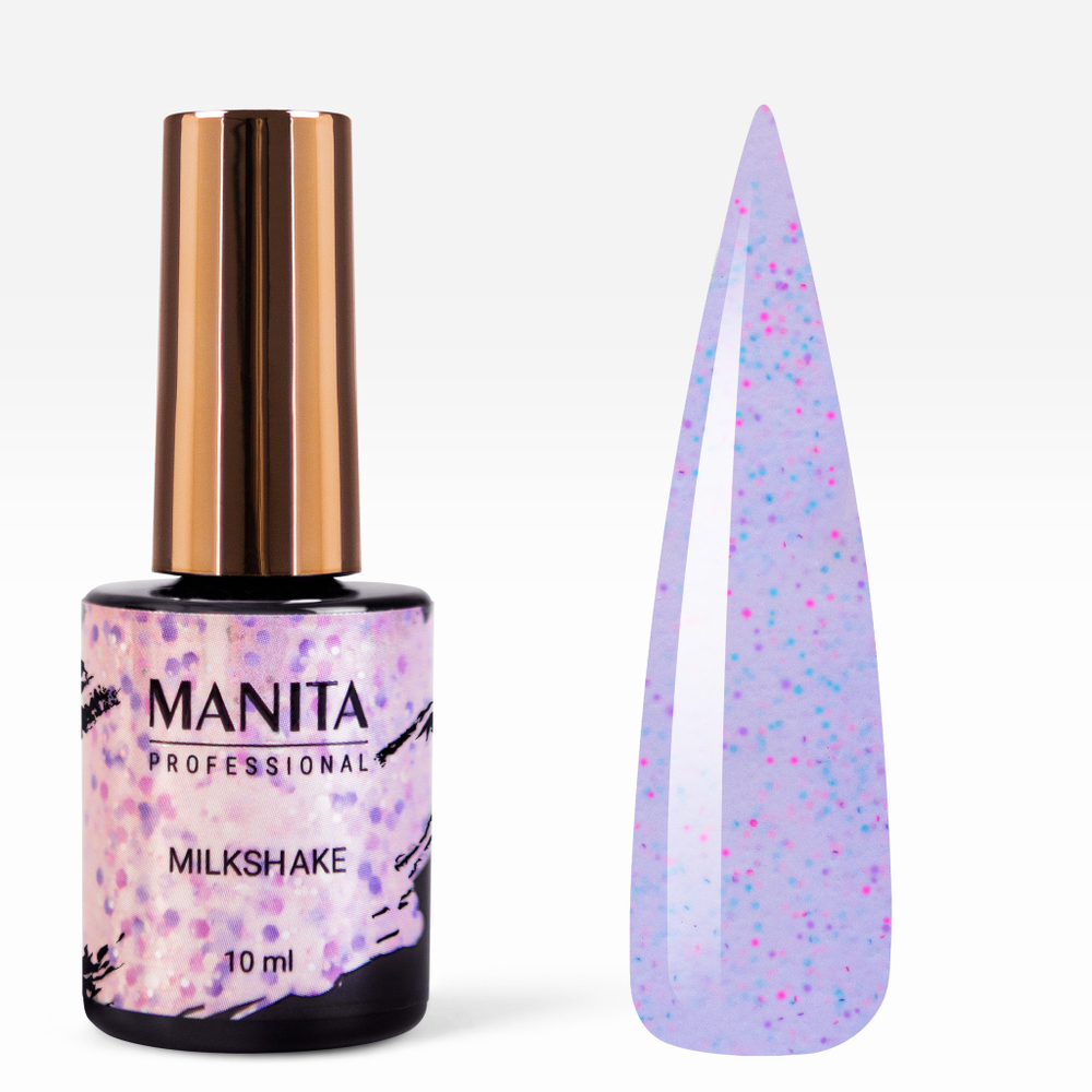 Manita Professional Milkshake Гель-лак с цветными вкраплениями 09, 10мл