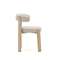 Стул Granite на 4 ножках, бежевый шенилл, массив ясеня в натуральном цвете
