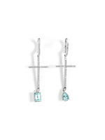 Серьги "Cross Aque drops"