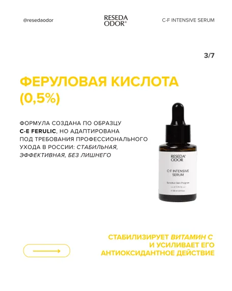 Сыворотка с витамином С 15% и феруловой кислотой