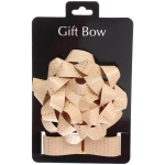 Набор для декорирования «Звездное небо» бант 2см, лента 2,5см (3м), Шампань/Серебро