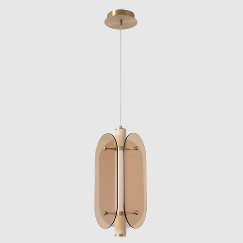 Подвесной светодиодный светильник Crystal Lux AMARILLO SP18W LED BRASS