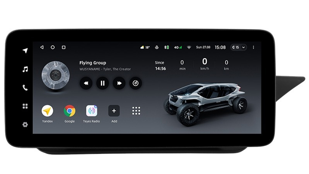 Магнитола Mercedes-Benz E W212 седан правый руль 2012-2015 NTG 4.5 - Teyes LUX ONE монитор 12.3", Android 10, 6+128Гб, CarPlay, 4G SIM-слот