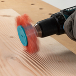 Щетка нейлоновая дисковая "Звезда" (d100 мм, красная, G80, 6 мм) Makita D-45749 100 мм 80G Звезда Нейлон Оранжевая Шлифование